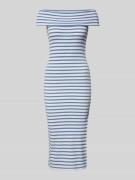 Knielange jurk met streepmotief, model 'HIPASHIA'