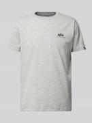 T-shirt met labelprint, model 'BASIC'