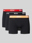 Boxershort met elastische band met logo in een set van 3 stuks