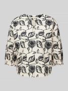 Blouse met V-hals