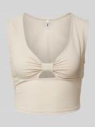 Korte top met cut-out, model 'JANY'