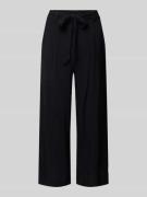 Wide leg stoffen broek met verkort model, model 'NOVA LIFE'