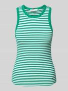 Slim fit tanktop met streepmotief