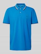 Regular fit poloshirt met contraststrepen