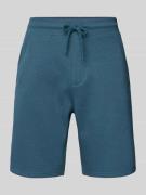 Regular fit sweatshorts met steekzakken