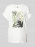 T-shirt met bloemenprint, model 'MARICA'