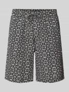 Regular fit korte broek met all-over print, model 'JAIDEN'