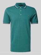 Poloshirt met labeldetail