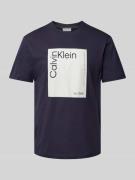 T-shirt met labelprint