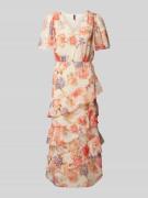 Midi-jurk met bloemenmotief, model 'MILLA'
