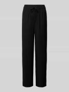 Regular fit stoffen broek met vaste persplooien, model 'Contri'