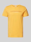 T-shirt met labelprint, model 'Copenhagen'