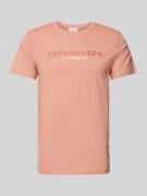 T-shirt met labelprint, model 'Copenhagen'