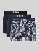 Boxershort met elastische band met logo in een set van 3 stuks