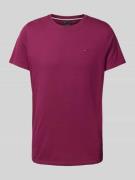 Slim fit T-shirt met ronde hals