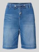 Korte regular fit jeans met tunnelkoord, model 'Jogg`n Short'