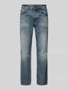 Slim fit jeans met labeldetail, model 'Troy'