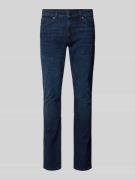 Slim fit jeans in labeldetail, model 'Delaware'