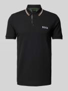 Regular fit poloshirt met labelstitching, model 'Paddy'