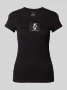 T-shirt met labelprint