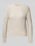 Gebreide pullover met ajourpatroon