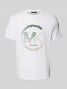 T-shirt met labelprint, model 'VICTORY'