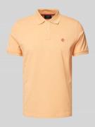 Regular fit poloshirt met labelstitching