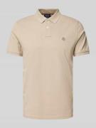 Regular fit poloshirt met labelstitching