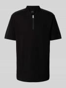 Regular fit poloshirt met labelstitchings