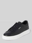 Leren sneakers met labeldetail, model 'ARTEM IN TUMBLED LEATHER'