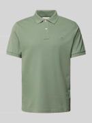 Regular fit poloshirt met labelstitching