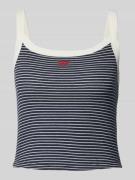 Tanktop met labelprint, model 'ESSENTIAL'