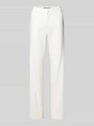 Straight leg stoffen broek met paspelzakken, model 'QUARTILLA'