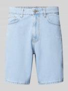 Straight leg korte jeans met labelstitching, model 'EARL'