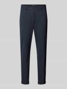 Tapered fit stoffen broek met ceintuurlussen, model 'CIBODO'