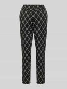 Slim fit stoffen broek met verkort model, model 'Hedima'