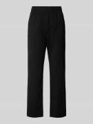 Regular fit stoffen broek met elastische band, model 'ELFO'