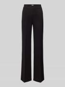 Flared stoffen broek met persplooien, model 'NANOU'