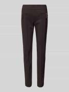 Slim fit stoffen broek met ritszakken, model 'Otti'