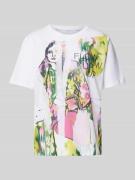 T-shirt met labelprint