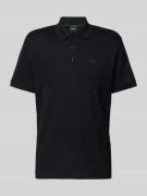 Relaxed fit poloshirt met labelprint, model 'Paddy 7'