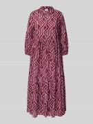 Midi-jurk met platte kraag