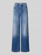 Wide leg jeans in 5-pocketmodel, model 'Palazzo'