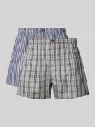 Boxershort met elastische band in een set van 2 stuks