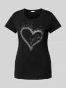 T-shirt met strass-steentjes