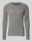 Gebreide pullover met labeldetail