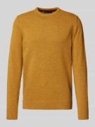 Gebreide pullover met labelstitching, model 'Tisbury'