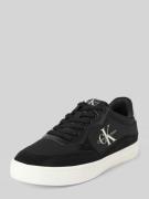 Leren sneakers met labeldetails model 'CLASSIC CUPSOLE LOW MIX'