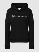 Hoodie met labelprint