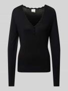 Gebreide pullover met V-hals, model 'DIANE'